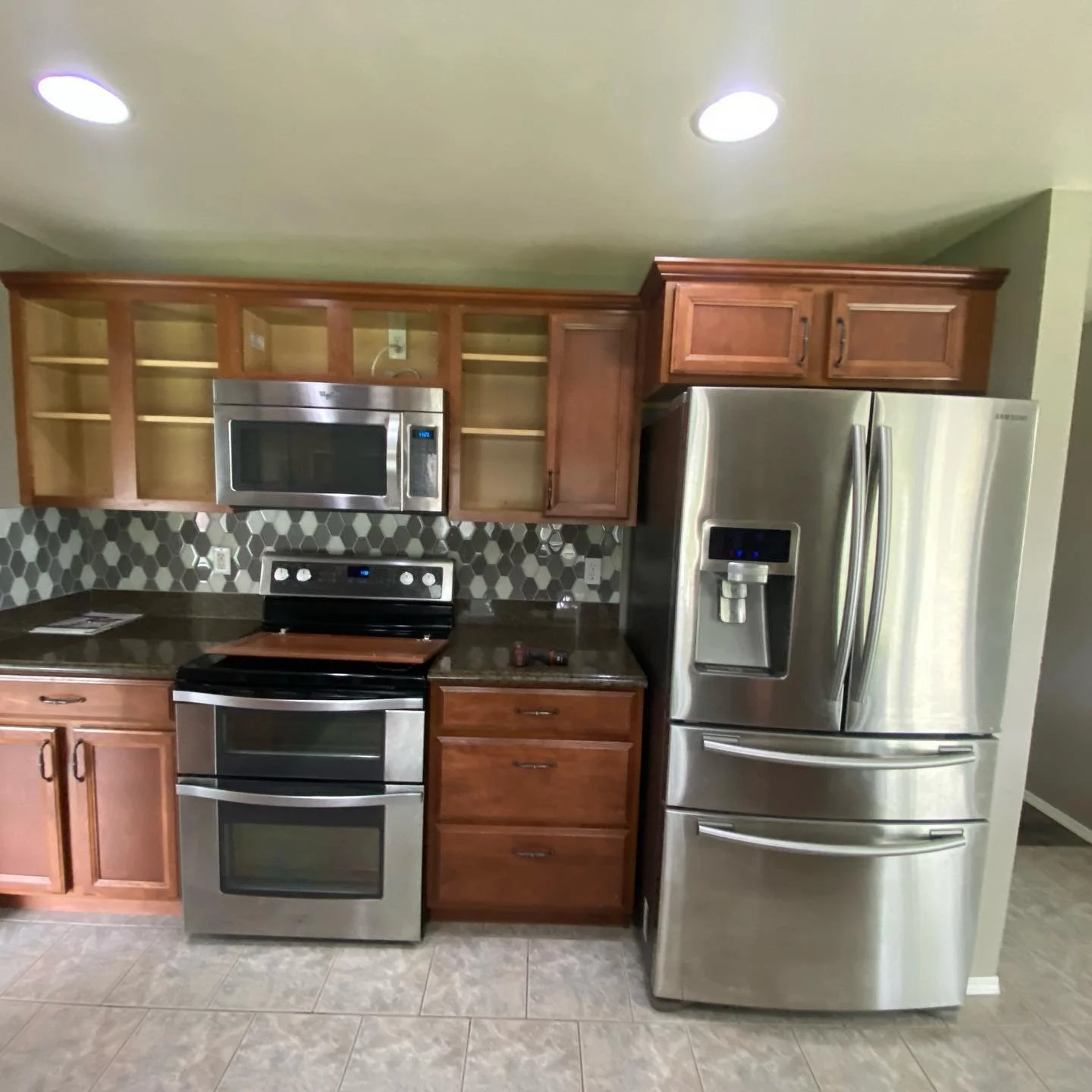 Kitchen before a light refresh